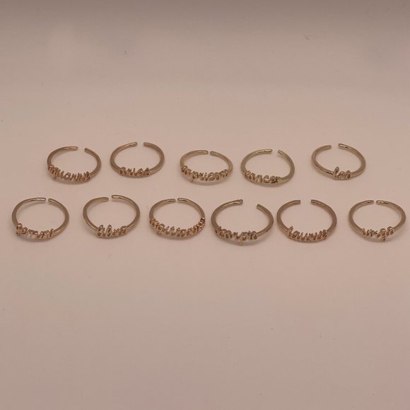 ⭐️❤️ FREE Zodiac Horoscope Sign Street Boho Stars Hipster Hippie Sky Sign Ring - Picture 5 of 8